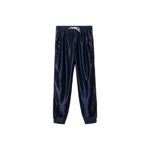 GUCCI SS21 Вязаные спортивные брюки мужские синие