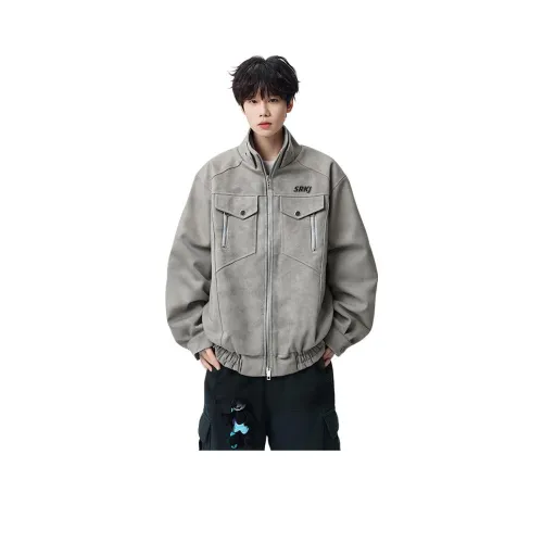 SRKJ Унисекс Кожаные куртки