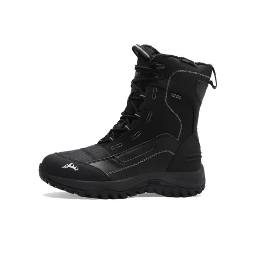 Rockmark Термический Водонепроницаемый Резиновый Crew Outdoor Унисекс Черные Снежные Ботинки