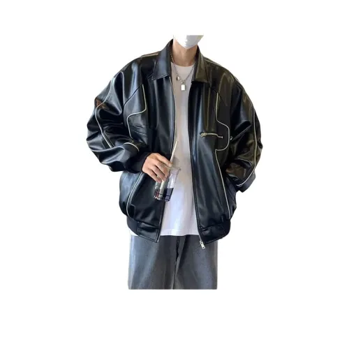 ONENINE34PM Кожаная куртка мужская