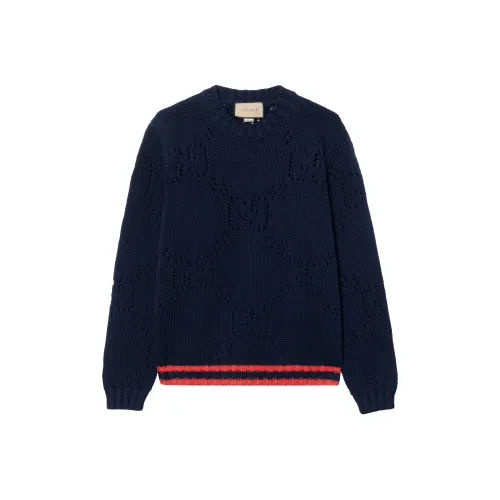 GUCCI SS22 Свитер Мужской Темно-синий