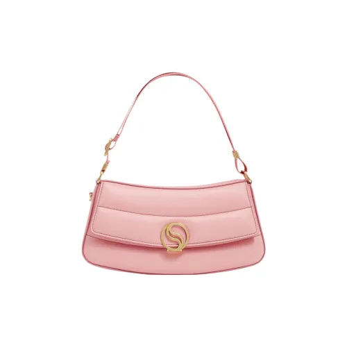 Stella McCartney S Wave ALTER Mat Vegan Материал Портативный Crossbody Сумка Сумка через плечо Женская Bellini Розовый