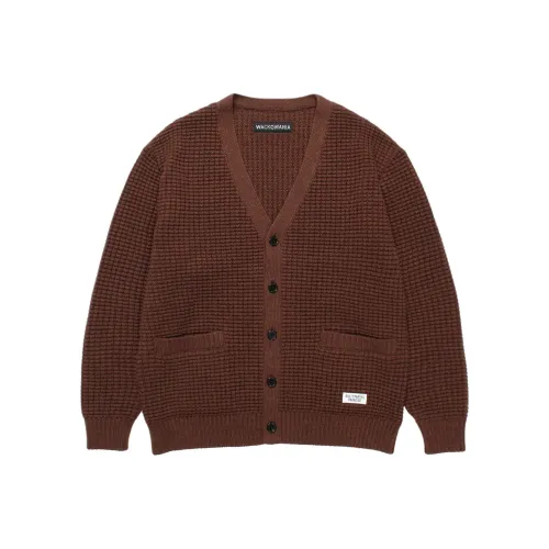 WACKO MARIA FW25 Вафельная вязка Кардиган Трикотаж Унисекс