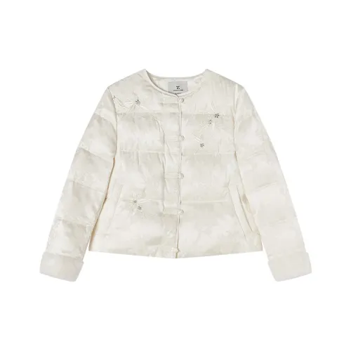 XIANGYING Цапельно-белый Женские Пуховики