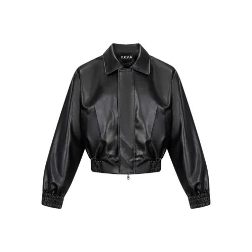 F.K.V.A Кожа Куртка Пальто Унисекс