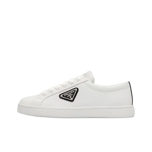 PRADA Низкий Топ Стильные Скейтбординги Женские Белые