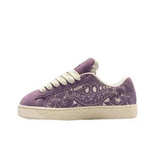 RIPNDIP X PUMA Suede XL Скейтборд Кроссовки Унисекс Фиолетовый Бежевый