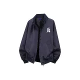 Белый логотип на темно-синем