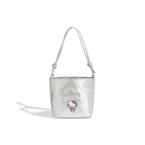 Санрио Hello Kitty ПУ (полиуретан) Сумка Стандартная Женская Серебряный