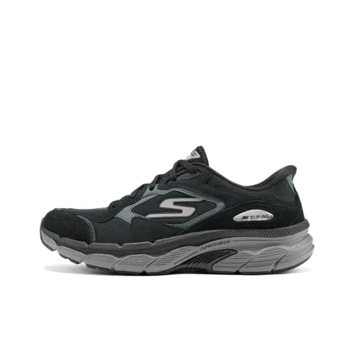Skechers MEN'S GO Дышащая Поддержка Низкий Топ Беговые кроссовки Мужские Черные