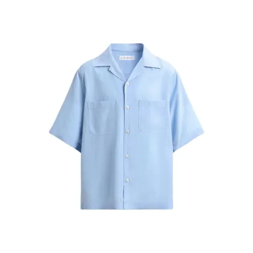 ZARA Небесно-голубой Мужские Рубашки