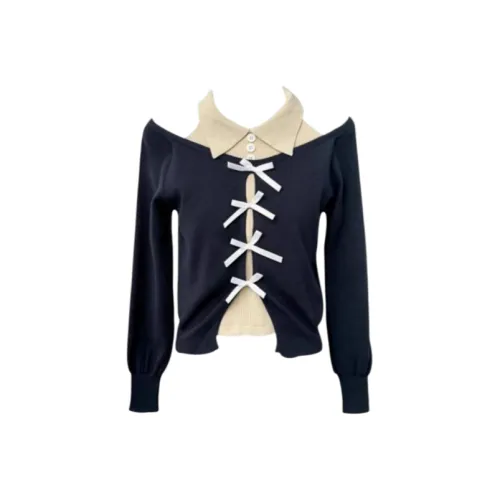 Wang Leshi Черный Женский Трикотаж