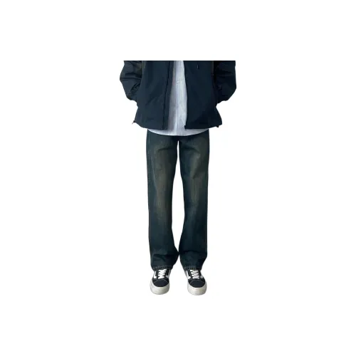 DAFK Винтажные синие мужские джинсы