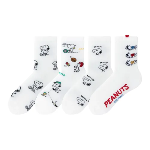 Caramella x SHINUBILIANMINGKUAN Носки Crew Женские упаковка из 4 пар