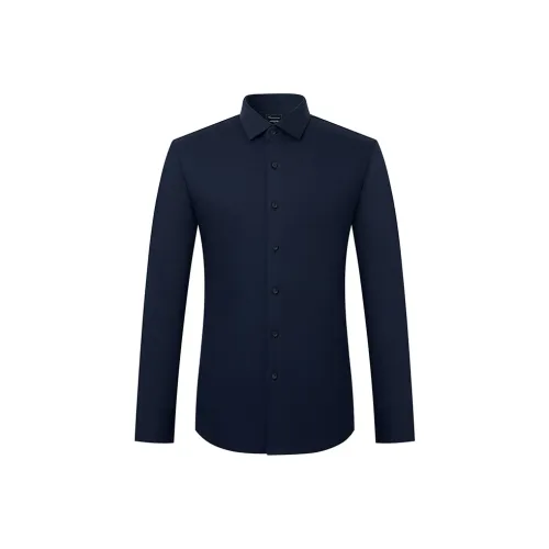 Camicissima Темно-синий Синий Полу-Французский Ожерелье-чокер Мужские Рубашки