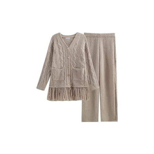 Same Language Пижамный комплект женский абрикосовый