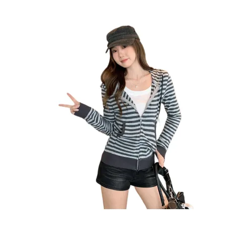 Si Bei'er Темно-серый Женский Свитшот