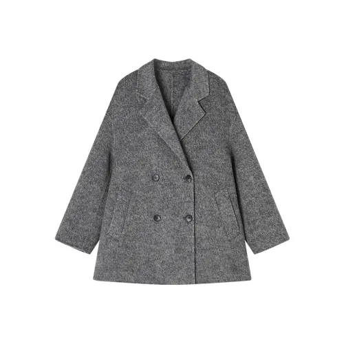 XIANGYING Средне-серый Женское Пальто