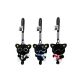 Random 2 Pack Plush Black Cat Charm