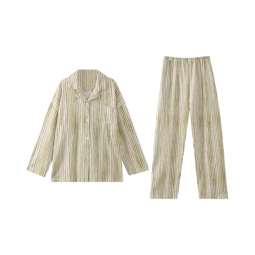 MADALLO Желтый Зеленый Женские Пижамные Комплекты