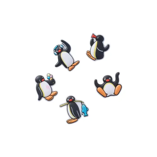 Crocs ПВХ Аксессуары для обуви Унисекс Черный Белый