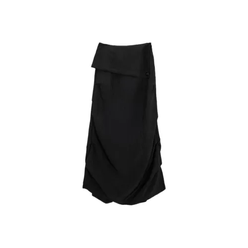 TREEMINGBIRD Featherlight Pintuck Юбка Повседневная Длинная Юбка Женская