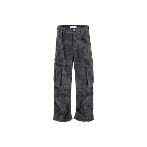 BEAR UNION Черный Серый Цвет Унисекс Джинсы