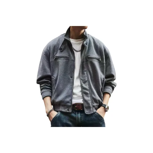 GELANLU Осенняя куртка свободный крой унисекс