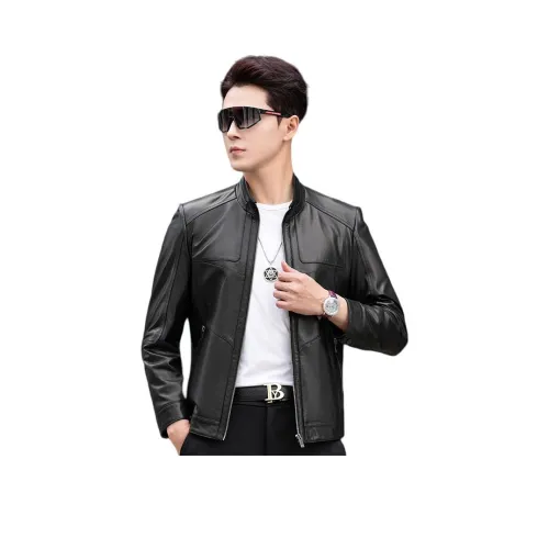 VBA Весенний Осенний Натуральная Кожа Куртка Пальто Мужской