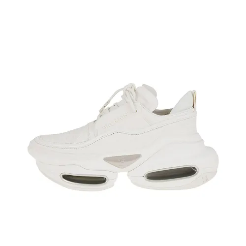 BALMAIN Амортизация Низкий Топ Повседневная Обувь Женская Белая