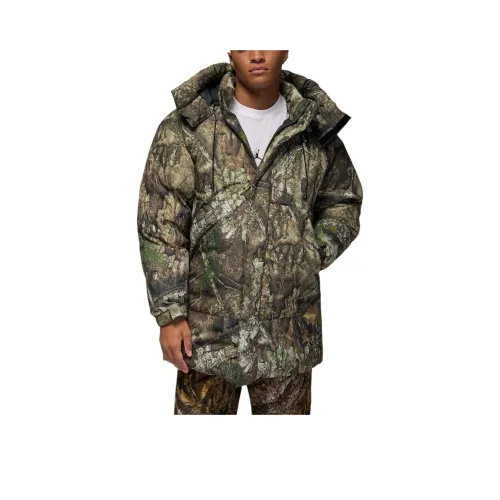 Джордан Средний Оливковый Мужской Пуховик