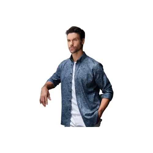 Camicissima Мужские Рубашки Синие