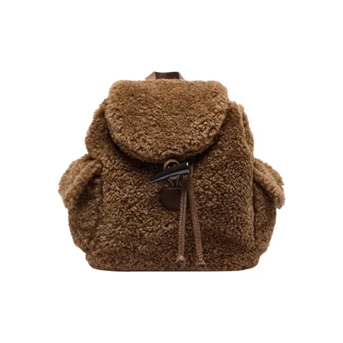 URBAN REVIVO Ткань Рюкзак Стандартный Женский Коричневый