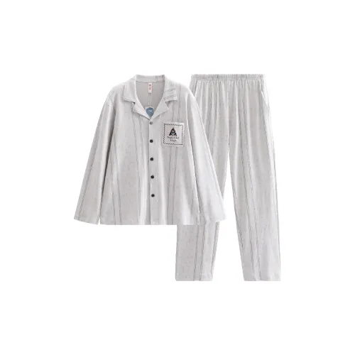 FENTENG FJ26931278 Серый Мужской Пижамный Комплект