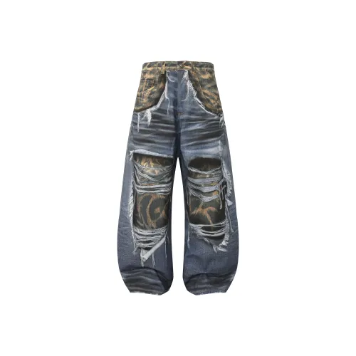 DND4DES Blue Unisex Jeans DND4DES Синий Унисекс Джинсы
