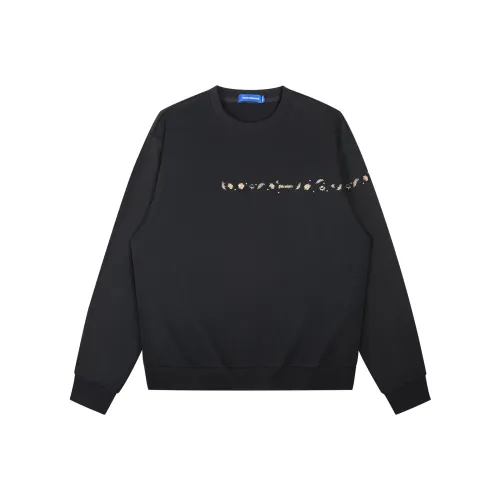 FAIRWHALE Чисто Черный Мужской Свитшот