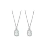 Ожерелье "Горлянка Комбо" (Белый + Зеленый)