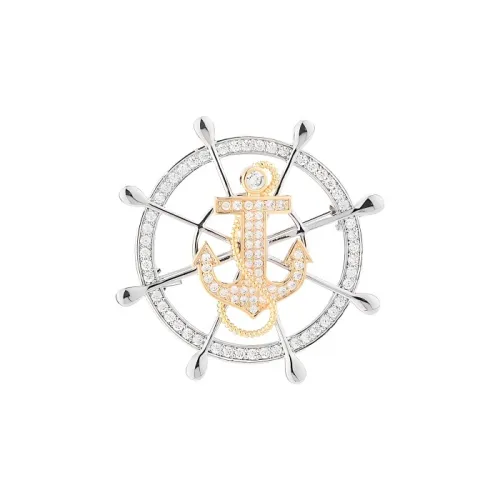 PUENTE Синтетический Циркон Броши Мужской