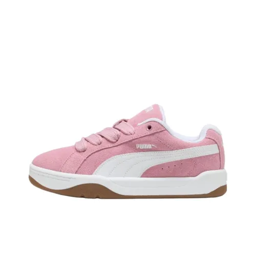 PUMA Park Lifestyle Устойчивые к истиранию Низкие Кроссовки для скейтбординга Унисекс Розовые Белые