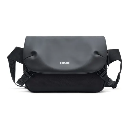 SEPTWOLVES Ткань Сумка через плечо QPL Стандартная Унисекс Черная