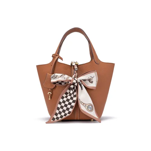 Roberta Di Camerino Корова Кожа Сумка Стандартная Женская Золотисто-Коричневая