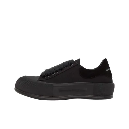 Alexander McQueen Deck Plimsoll Low Скейтборд Кроссовки Мужские Черные