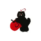 Яблоко Маленький Черный Кот Бусина Нить Подвеска