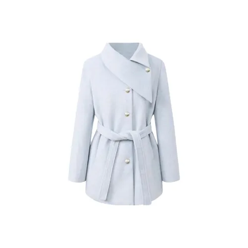 POPO.INFO Светло-синий женский пальто