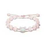 Милый медведь Браслет с бусинами (Розовый)