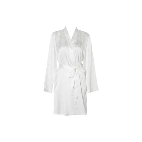 DPLAY SWEET Лунно-белый Халат для сна Robe Женские Банные халаты