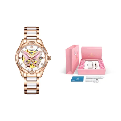 MG.ORKINA MG Автоматический Механический Механизм Нержавеющая Сталь Ремешок Часы Женские Многоцветный Циферблат Часов