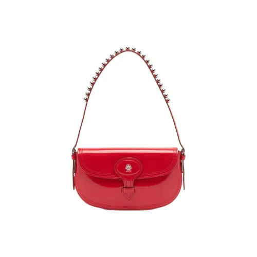 BALLY Beckett Брушированная телячья кожа Сумка через плечо Маленькая Женская Красная