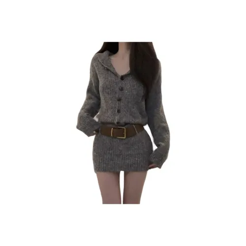 BONAS Длинное платье с длинными рукавами женское