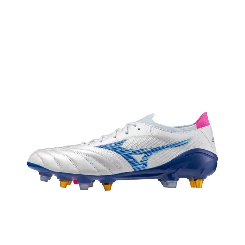 Mizuno Morelia Neo 4 Мужские футбольные бутсы устойчивые к истиранию белые и синие